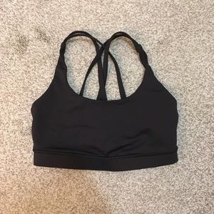 lululemon energy bra black size 6